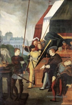  peintre Tableau - Musius Scaevola Renaissance peintre Hans Baldung